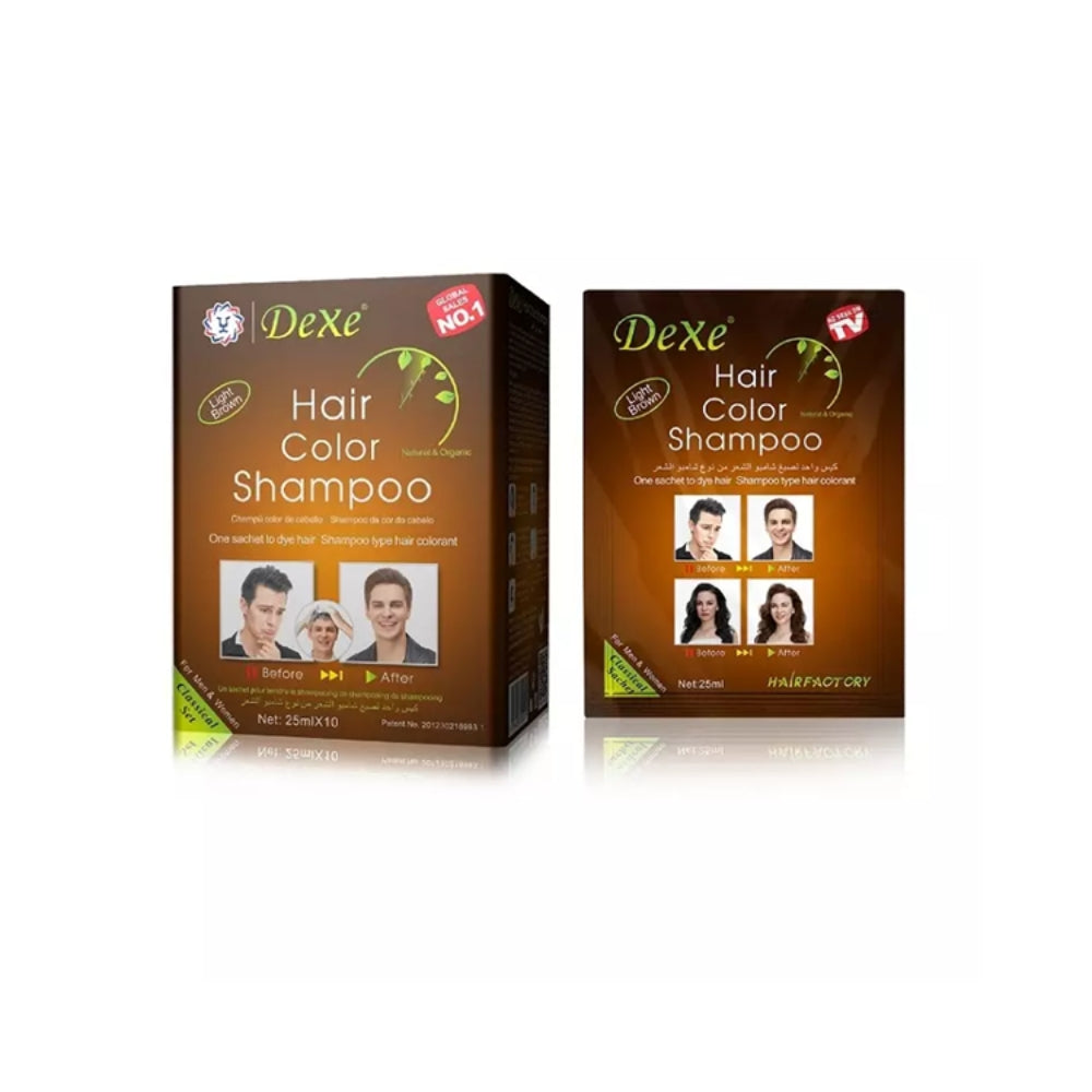 Dexe Brown Hair Shampoo (25ml) – Instant Brown Color in Minutes