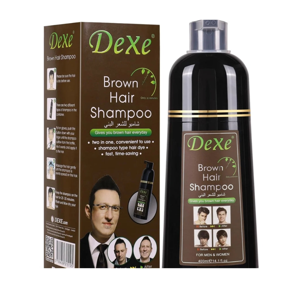 Dexe Brown Hair Shampoo (400ml) – The Professional-Size Color Solution