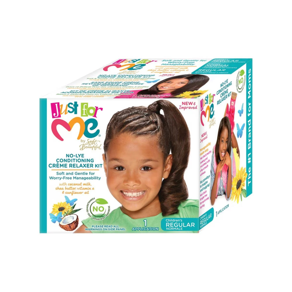 Just For Me Texture Softener – Regular Strength Relaxer Kit